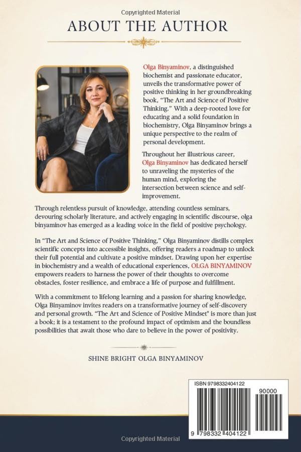 SHINE BRIGHT: The Art and Science of Positive Mindset Back Cover